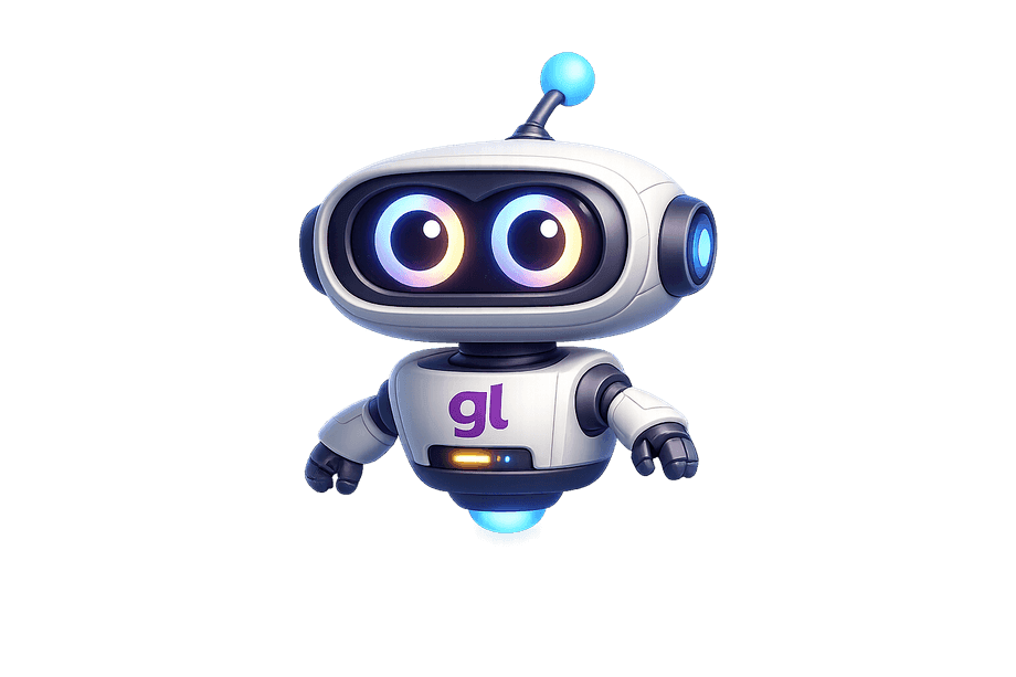 Lync, the goodlync mascot, floating with a friendly wave